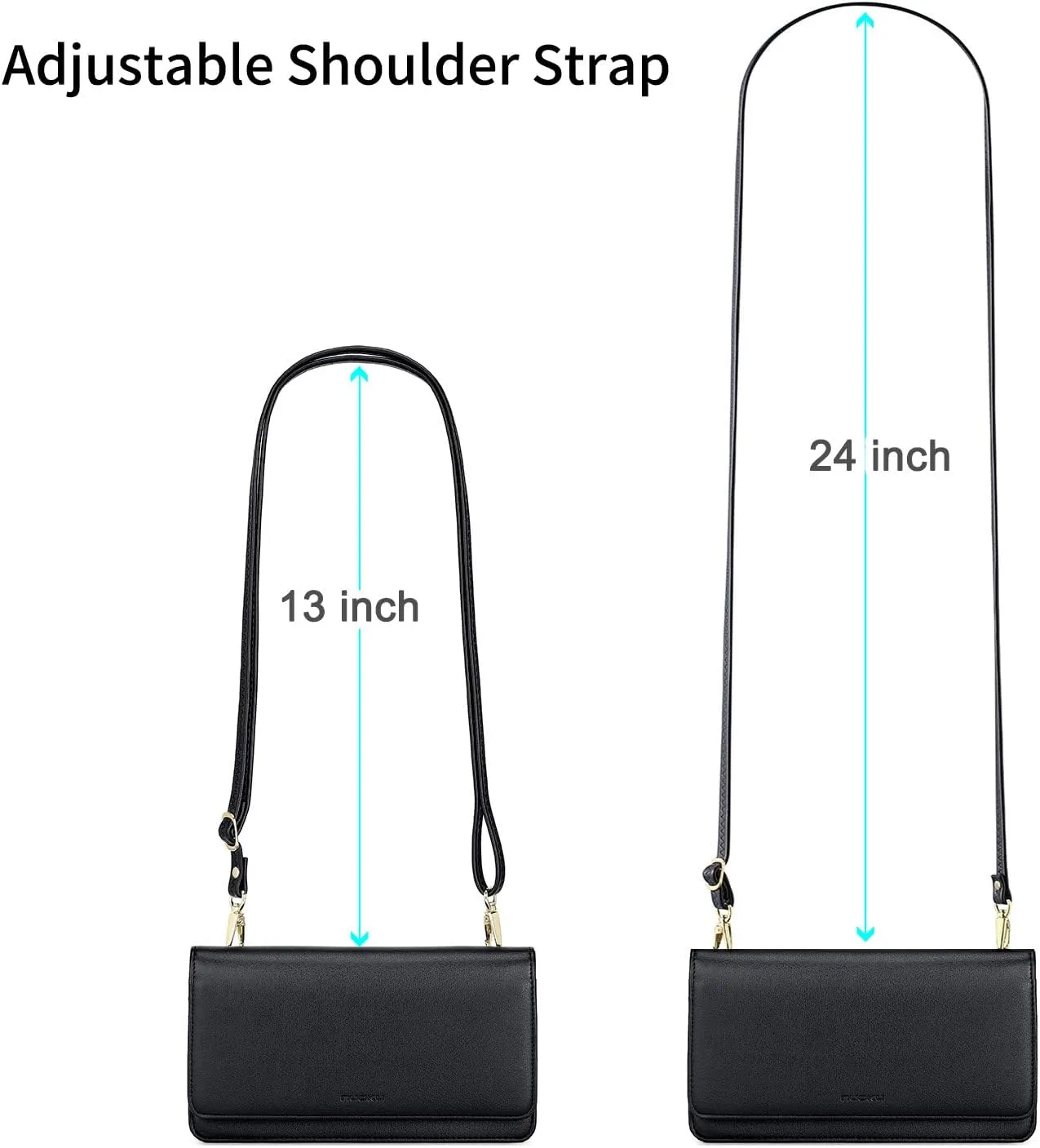 nuoku Crossbody Bag for Women, Phone Wallet Purses PU Leather Satchel, Small Shoulder Bags