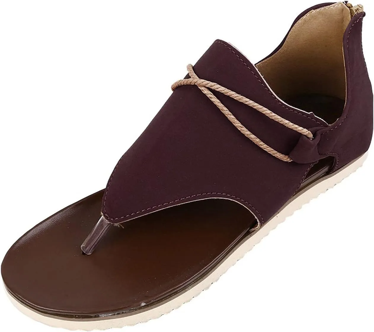 Orthopedic Sandals for Women Dressy Summer Comfortable Open Toe Flat Thong Sandals for Women Walking Sandals Women