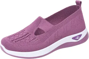 Orthopedic Shoes for Women Air Cushion Athletic Sneakers Breathable Soft Arch Support Non Slip Shoes Lightweight Foam Walking Sneaker Breathable Mesh Trainers Running Jogging Shoe