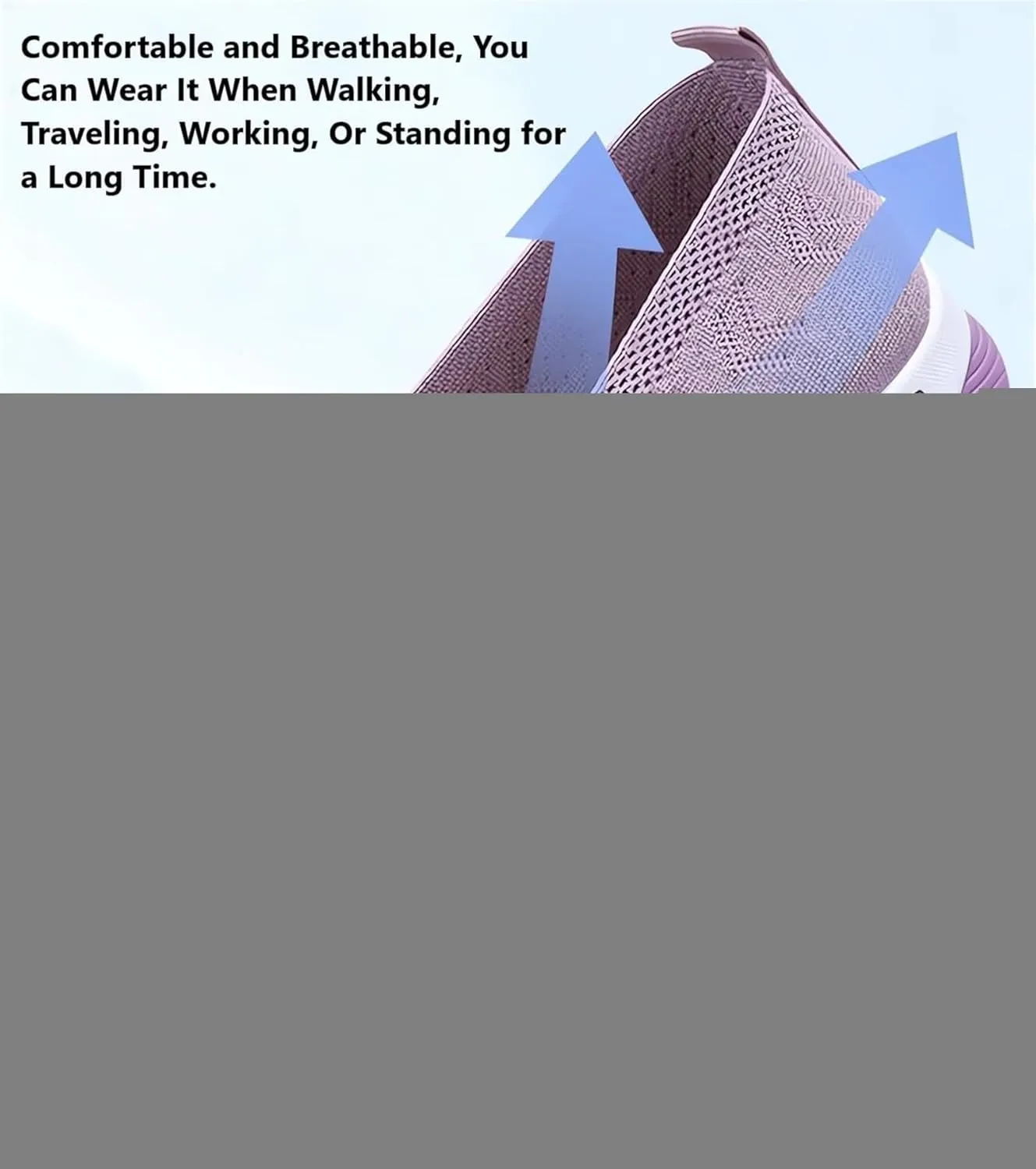 Orthopedic Shoes for Women Air Cushion Athletic Sneakers Breathable Soft Arch Support Non Slip Shoes Lightweight Foam Walking Sneaker Breathable Mesh Trainers Running Jogging Shoe