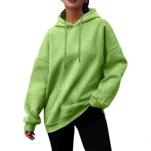 Oversized Hoodies For Women,2024 Fall Soft Fleece Long Sleeve Hoodies Pullover Tops Y2K Sweatshirts With Pockets