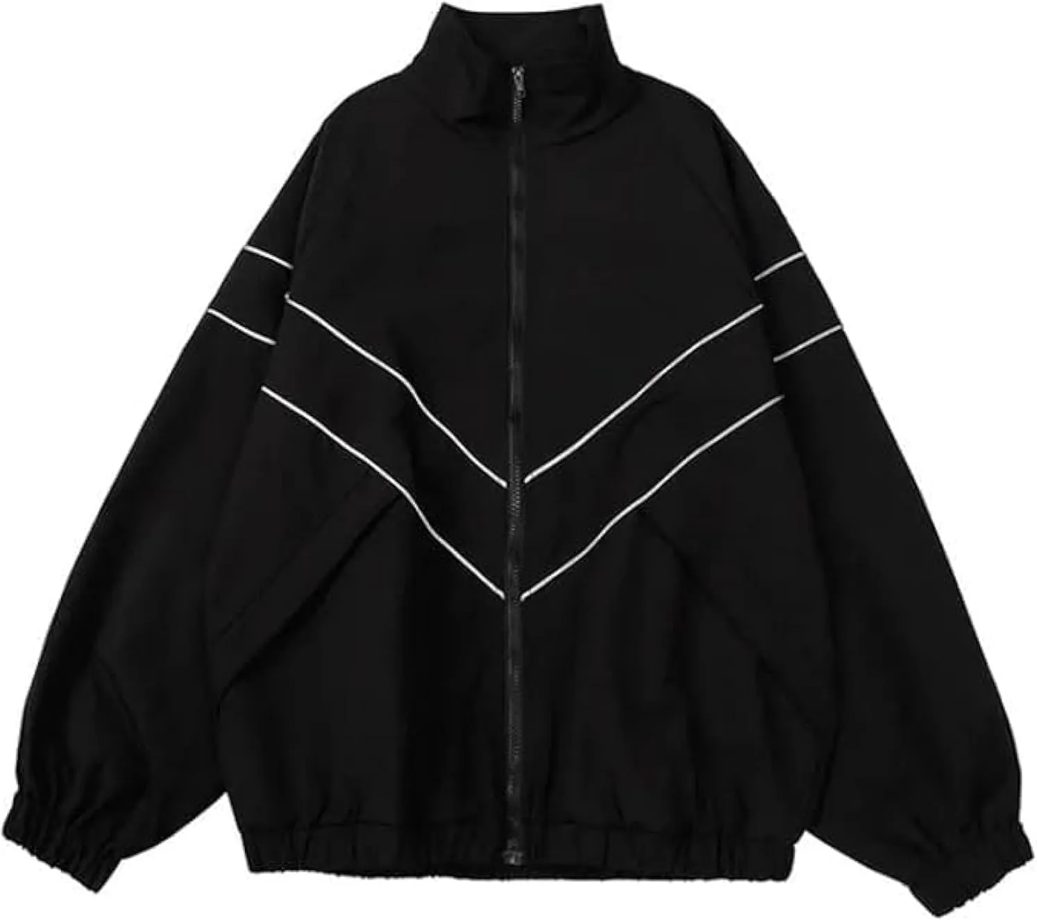 Pbkabiug Vintage Women Jackets Hip Hop Style Patchwork Windbreak Unisex Streetwear Lightweight Jackets Bomber Jackets