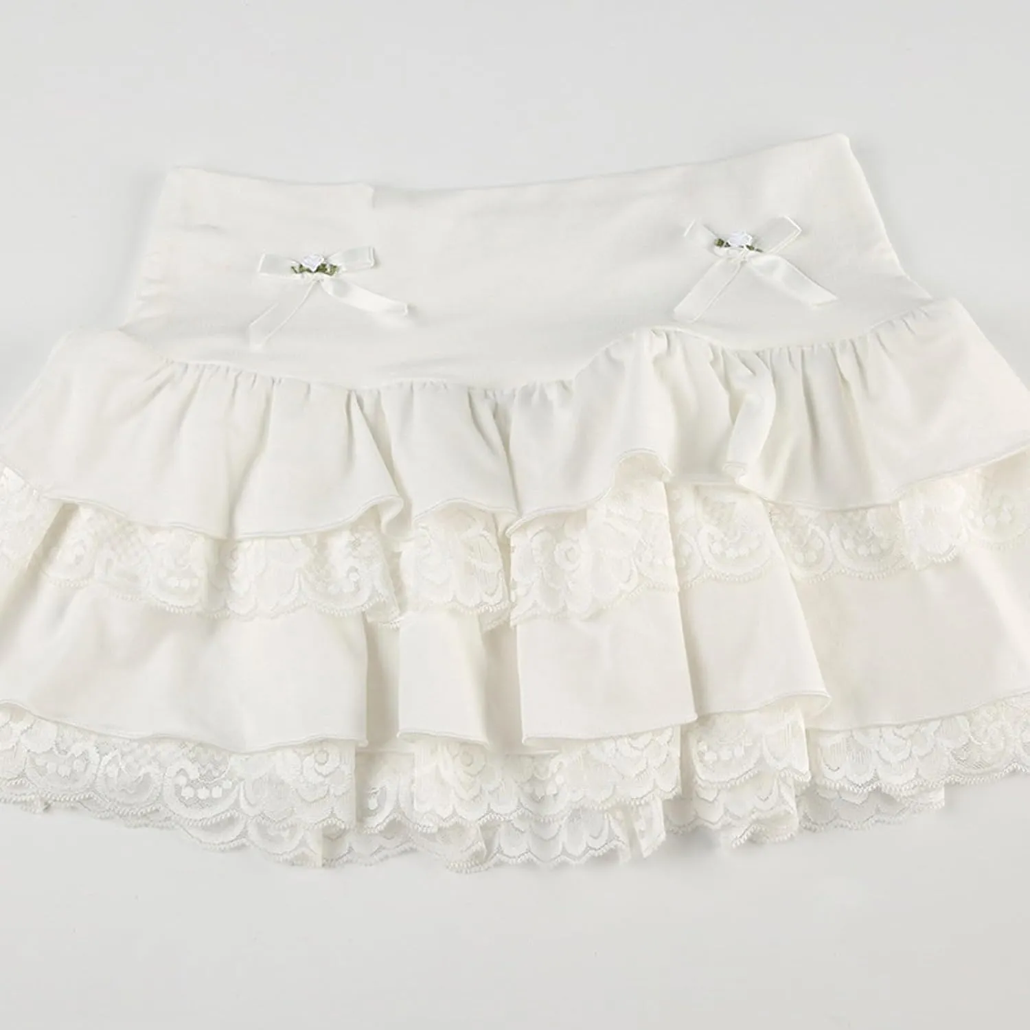 Pleated Siggy Skirts for Womens Cute Ruffle Mini Skirt Trendy High Waisted Tiered A ine Boho Flowy Layered Tiered