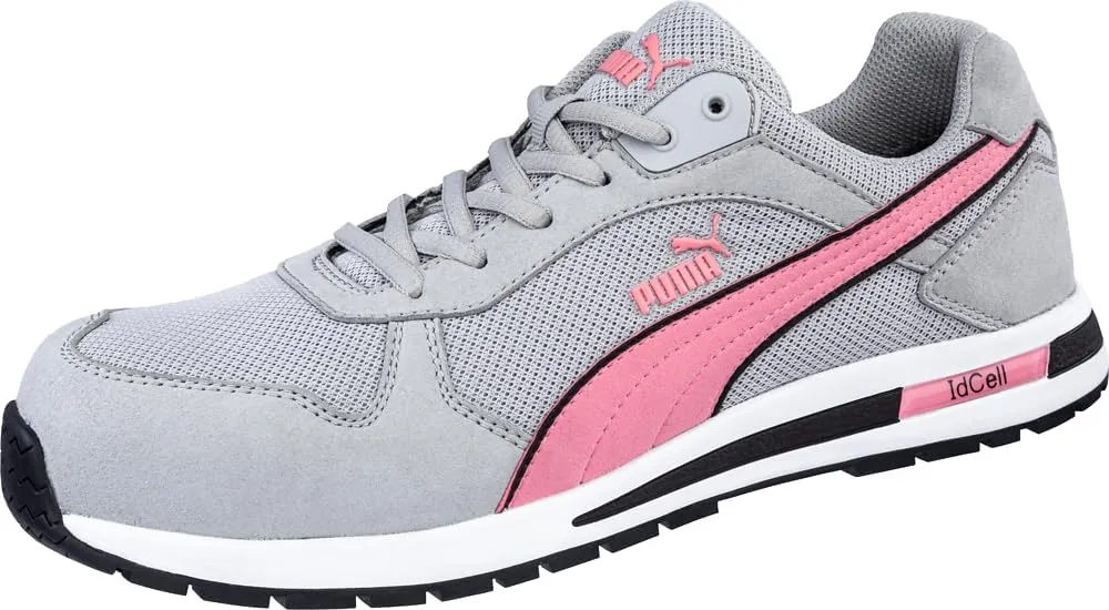 PUMA Women's Frontside Grey Pink Eh Industrial Shoe, 6.5