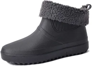 Rojeam Mens Rain Boots Waterproof Booties Garden Shoes Rain Shoes