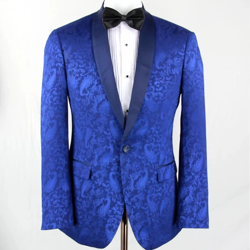 Royal on Royal Blazer with matching Bowtie