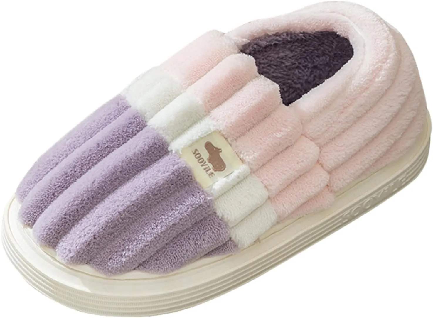 SBGMoSJ Kawaii Fuzzy Cute Cow Slippers for Women Winter Comfy Slippers Cute House Slippers for Women Hotel Slippers for Women Christmas Window Clings Gifts for Men 2023