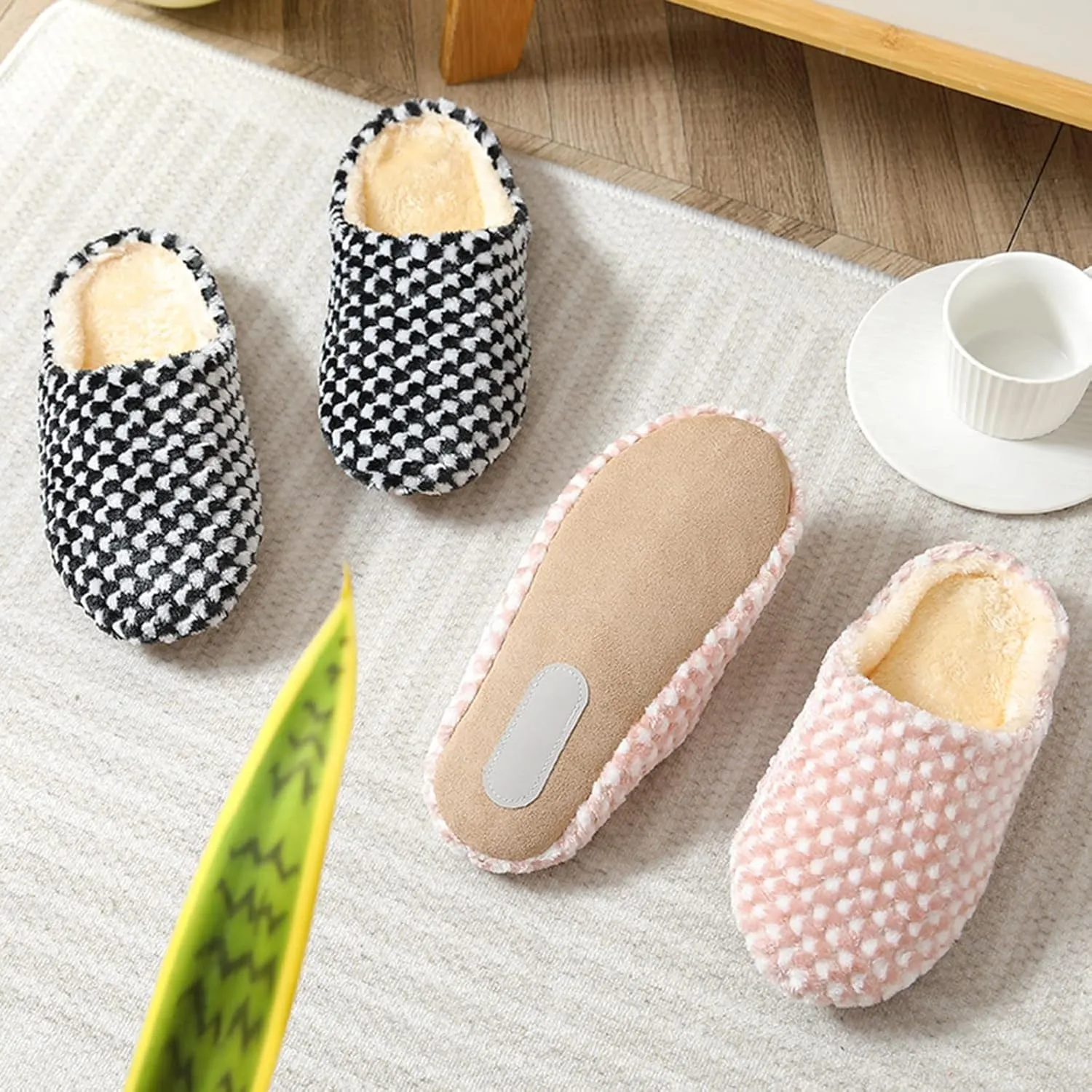 SBGMoSJ Memory Foam Slippers for Women Washable Slippers House Slippers for Men Indoor Outdoor Hotel Slippers Washable Christmas Curtains Gifts for Women 2023