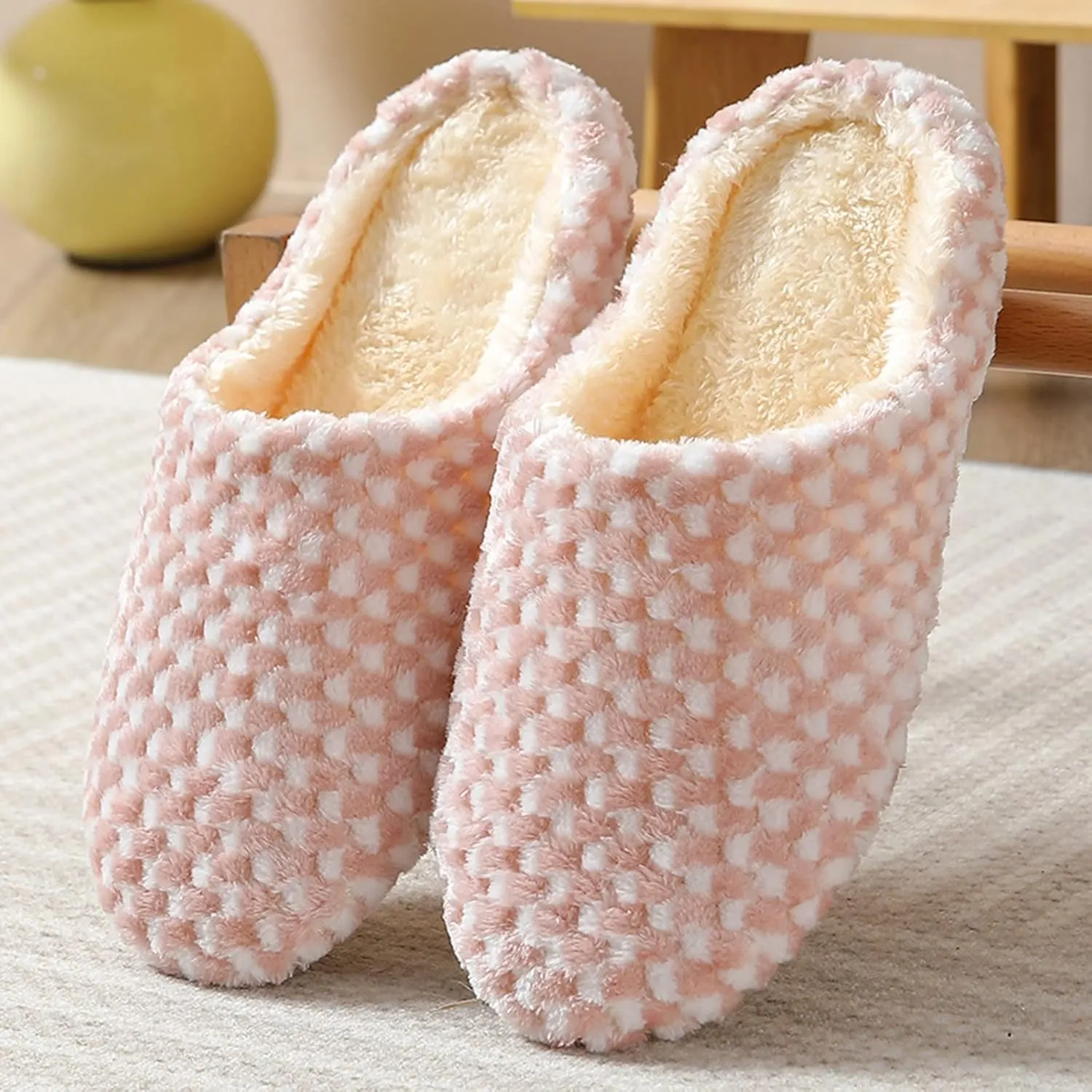 SBGMoSJ Memory Foam Slippers for Women Washable Slippers House Slippers for Men Indoor Outdoor Hotel Slippers Washable Christmas Curtains Gifts for Women 2023