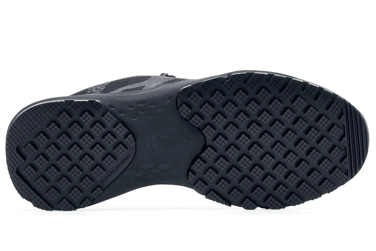Shoes for Crews Heather II, Women's Nano Composite Toe (NCT) Work Shoes, Slip Resistant, Water Resistant, Black, Size 7.5 Wide