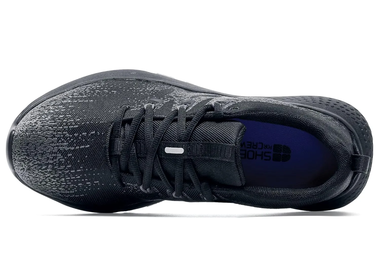 Shoes for Crews Heather II, Women's Nano Composite Toe (NCT) Work Shoes, Slip Resistant, Water Resistant, Black, Size 7.5 Wide