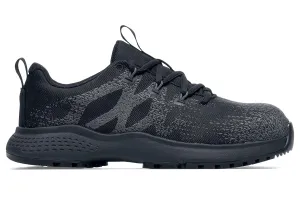 Shoes for Crews Heather II, Women's Nano Composite Toe (NCT) Work Shoes, Slip Resistant, Water Resistant, Black, Size 7.5 Wide