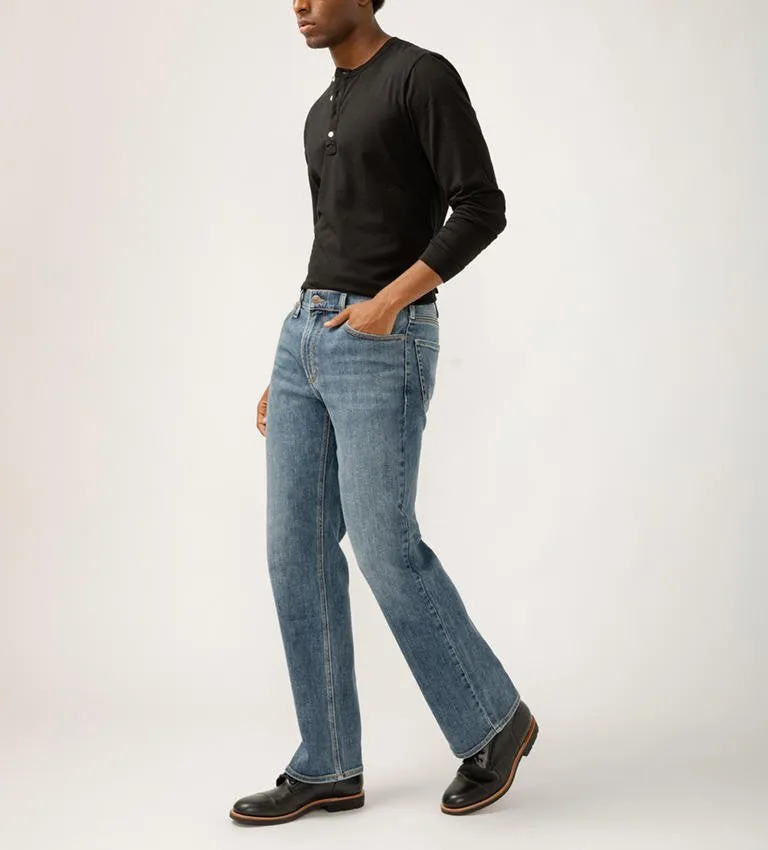 Silver Jeans Mens Indigo Zac Relaxed Fit Straight Leg Jeans
