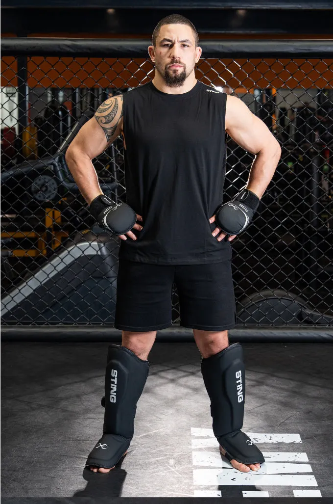 Sting Python MMA Shin & Foot Protector - Black
