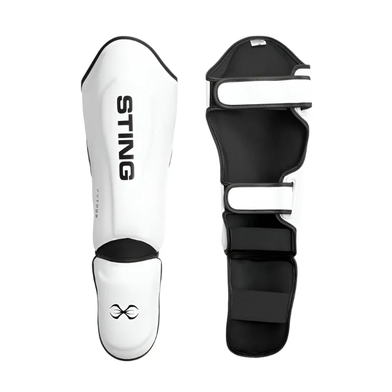 Sting Python MMA Shin & Foot Protector - White