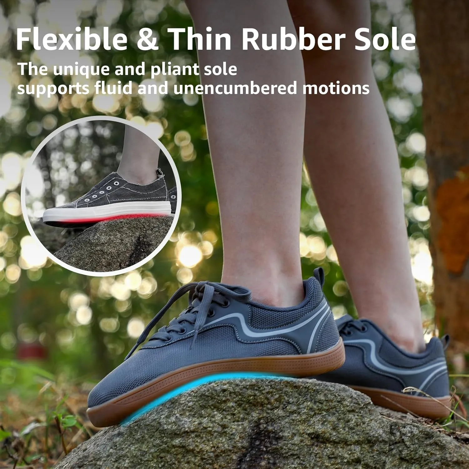 STQ Women's Minimalist Barefoot Shoes Wide Toe Box Trial Running Walking | Zero Drop Sole | Wide Width Fashion Sneaker
