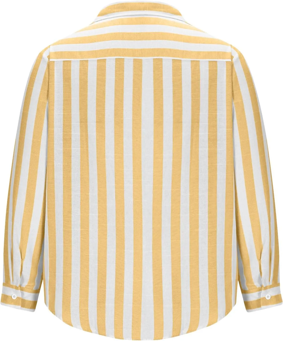 Striped Color Block Shirts for Men Casual Long Sleeve Button Down Shirts Loose Summer Beach Collared Top