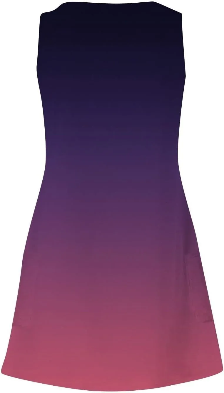 Sundresses for Women Summer Dresses 2025 Eyelet Casual Loose Sleeveless Tank Dress with Pockets A-line Midi Dresses