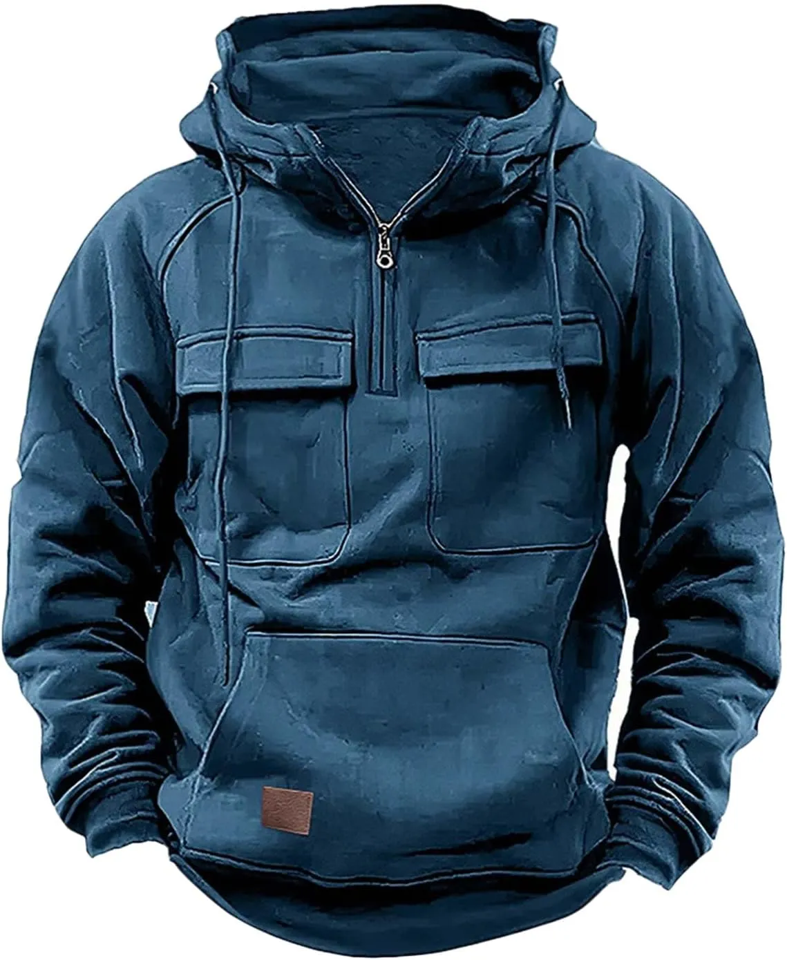 Tactical Sweatshirts for Men Hoodies Winter Long Sleeve Workout Gym Cargo Pullover Sports Outdoor Fashion Jackets
