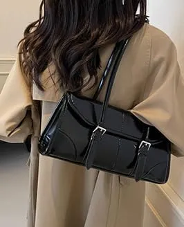 Trendy Large Capacity Shoulder Bag for Women Vintage Underarm Handbag Satchel Purse Commuter Bag Work Bag Tote Bag 2025