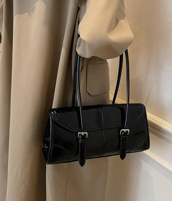 Trendy Large Capacity Shoulder Bag for Women Vintage Underarm Handbag Satchel Purse Commuter Bag Work Bag Tote Bag 2025