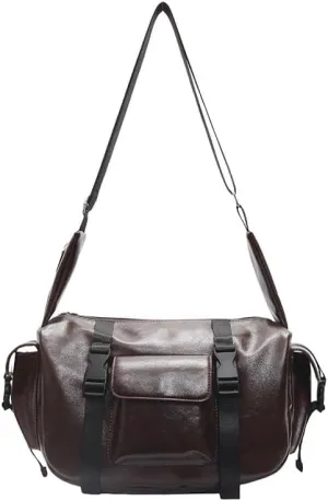 Vintage Large Capacity Crossbody Bag for Women Shoulder Bag Commuter Bag Casual Satchel Purse Shopping Bag 2025