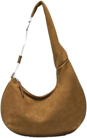 Vintage Shoulder Bag for Women Purse Suede Handbag Hobo Bag Crescent Shoulder Purse Suede Satchel Bag 2025