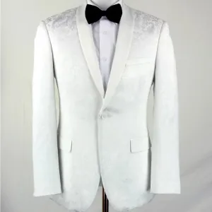White on White Blazer with matching Bowtie