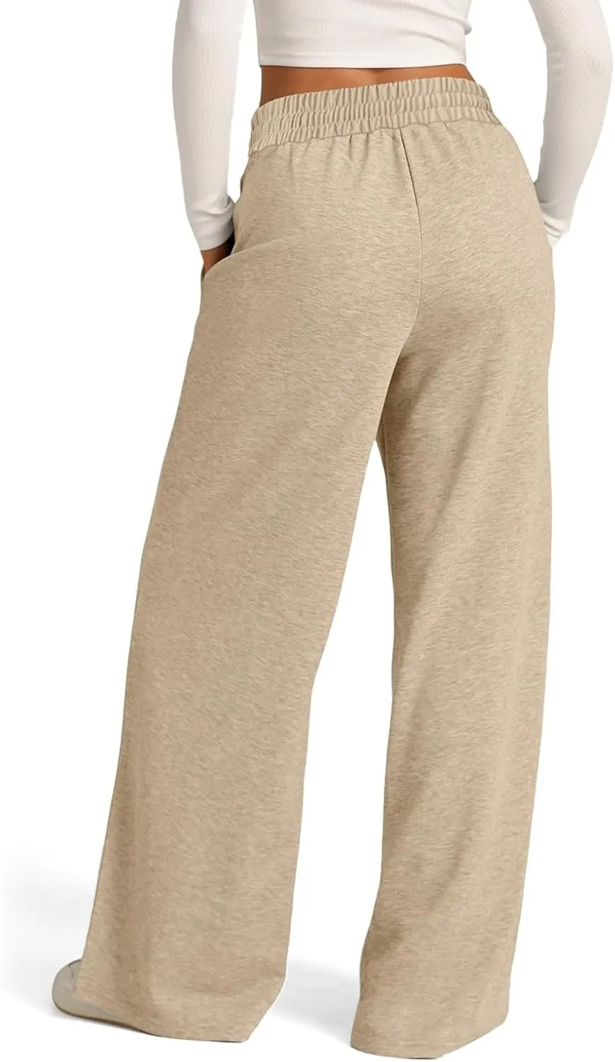 Wide Leg Pants for Women, High Waisted Straight Leg Pants Wide Cotton