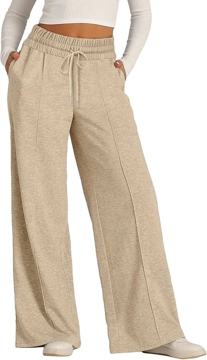 Wide Leg Pants for Women, High Waisted Straight Leg Pants Wide Cotton