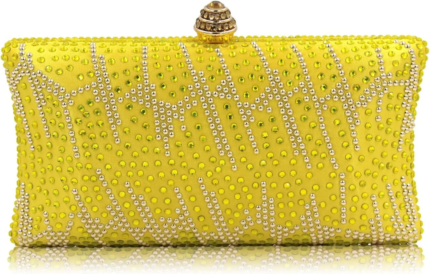 Women and Ladies Handbag Evening Clutch Bag Rhinestones Shoulder Bags for Prom Wedding Party