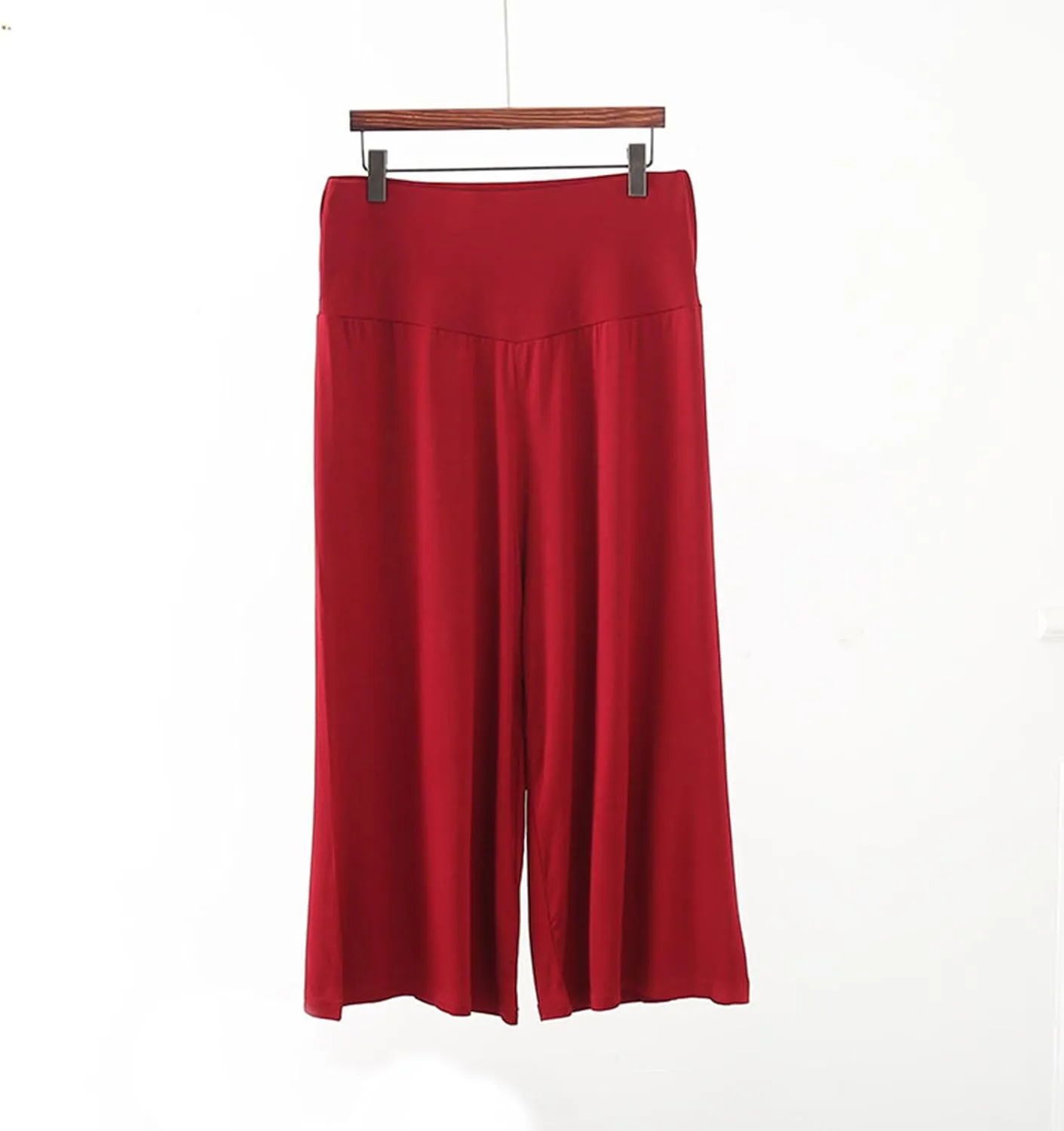 Women Capri 3/4 Trousers Cropped Pants Lounge Yoga Sports Sweatpants Stretch Leggings Elasticated Waist Bottoms