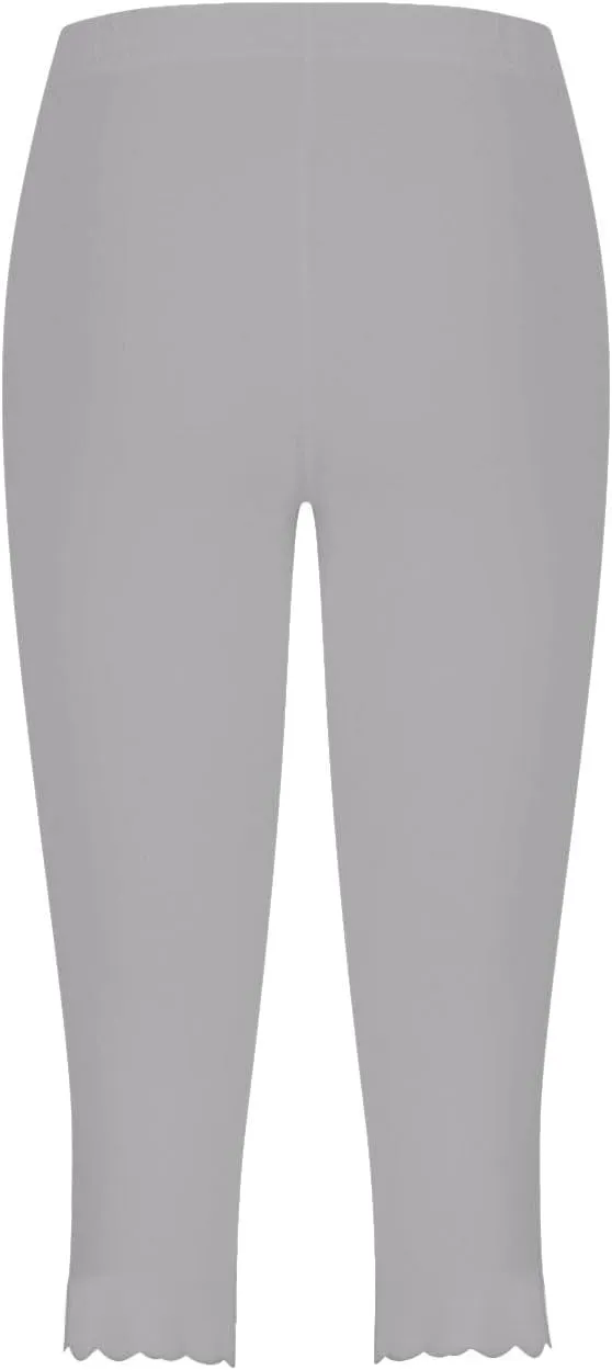 Women Cropped Trousers 3/4 Length Leggings Casual Capri Pants Summer High Waisted Sweatpants Ladies Joggers Bottoms