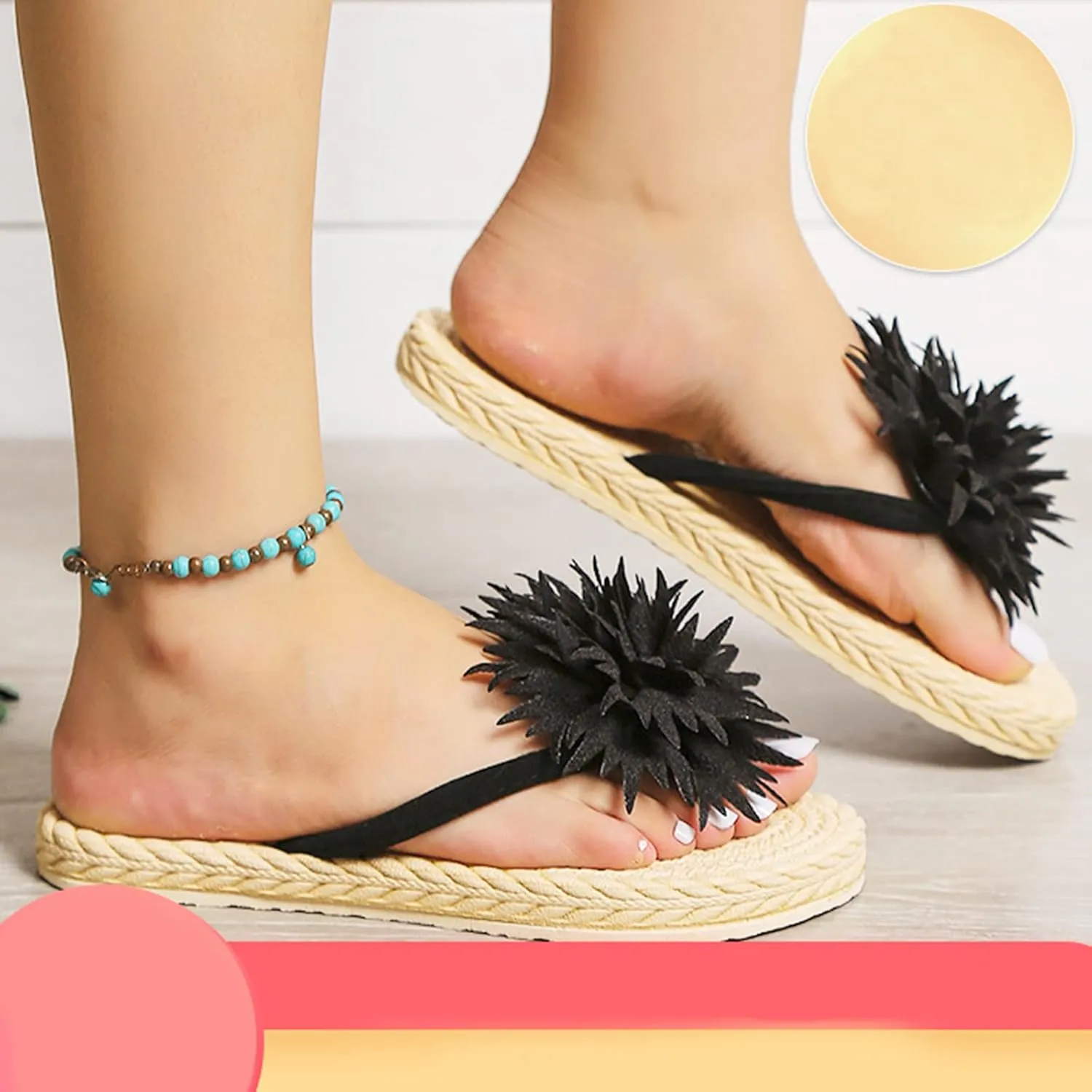 Women Flip Flops Comfortable Slip on Walking Thong Sandals Water Sandal for Women Womens Orthopedic Sandal
