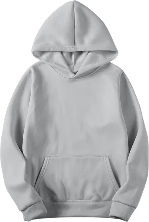 Women Men Basic Hoodies Unisex Oversized Fleece Sweatshirt Casual Long Sleeve Pullover Plain Sweater Fall Outfits