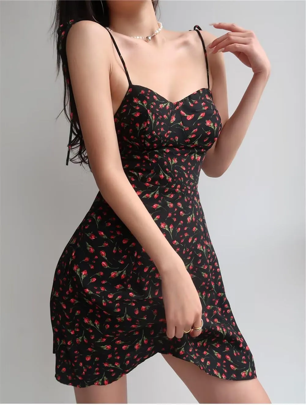 Women's 2025 Trendy Party Dress Backless A-line Ruched Bust Flowy Sundress, Summer Corset Mini Dresses for Teen Girl