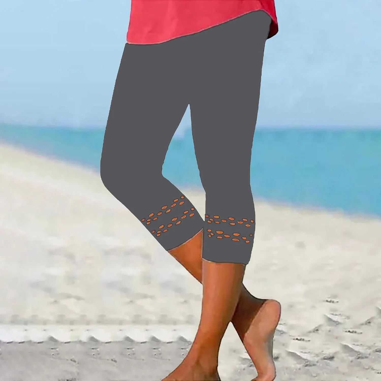 Womens Fitness Athletic Leggings Workout High Waist Yoga Capri Pants Stretch Hollow Cropped Trouser Gym Running Bottoms