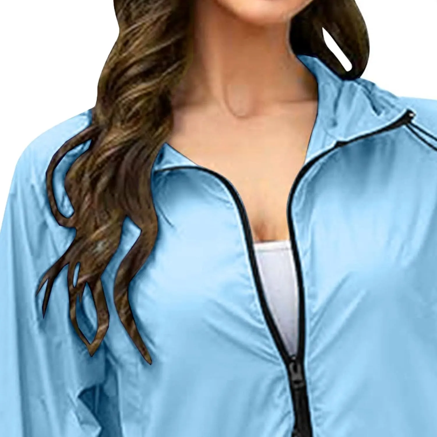 Womens Rain Jackets Waterproof Windbreaker Jackets lightweight Portable Rain Coat 2025
