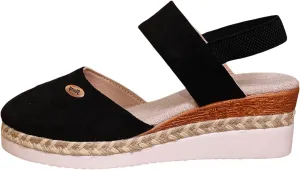 Women's Shoes Wedge High Heel Sandals Solid Color Fashion Sandals