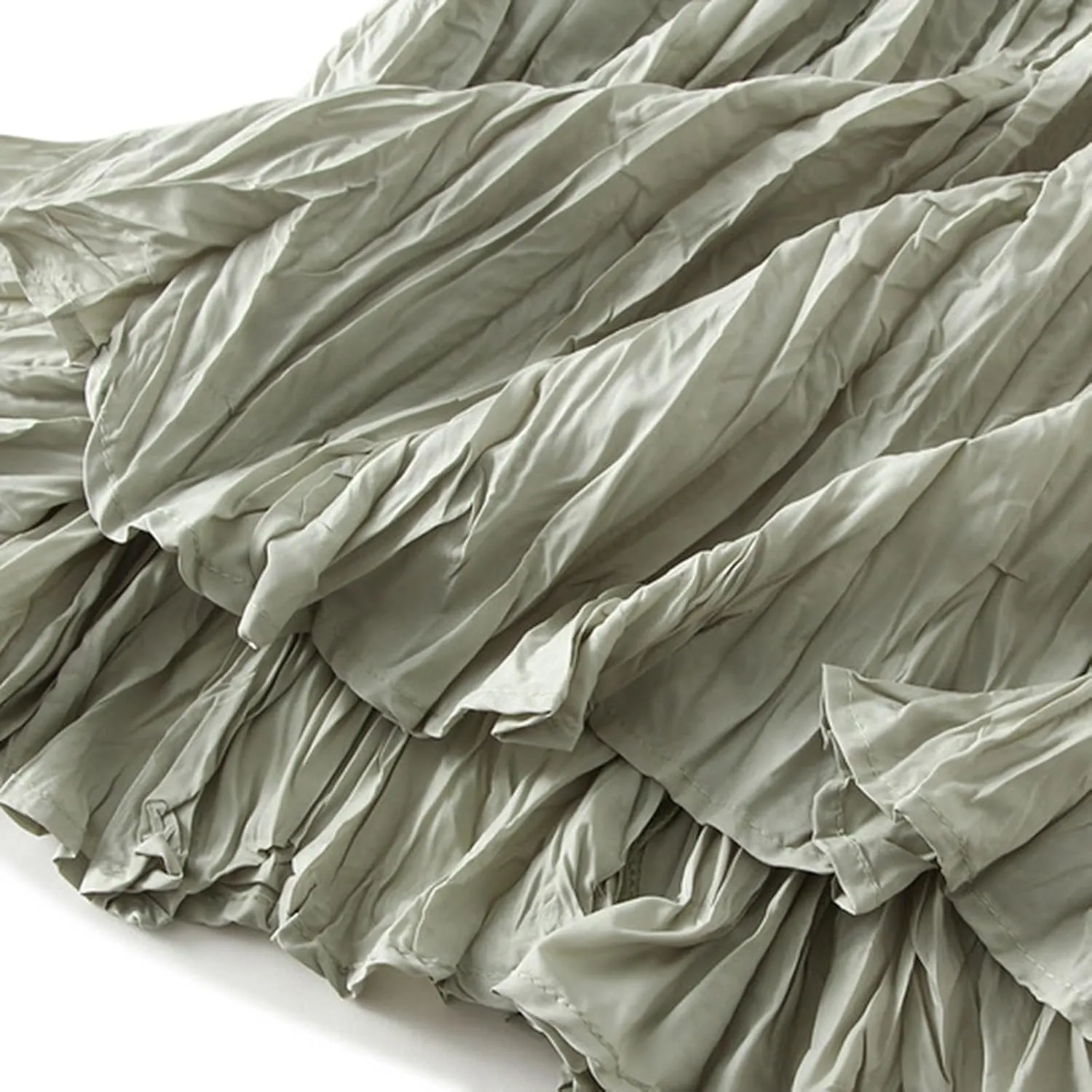 Women's Solid Color High Waist Flowing Pressed Pleated Skirt Large Slimming Pleated A Line Skirt Plus Size Loose Fit