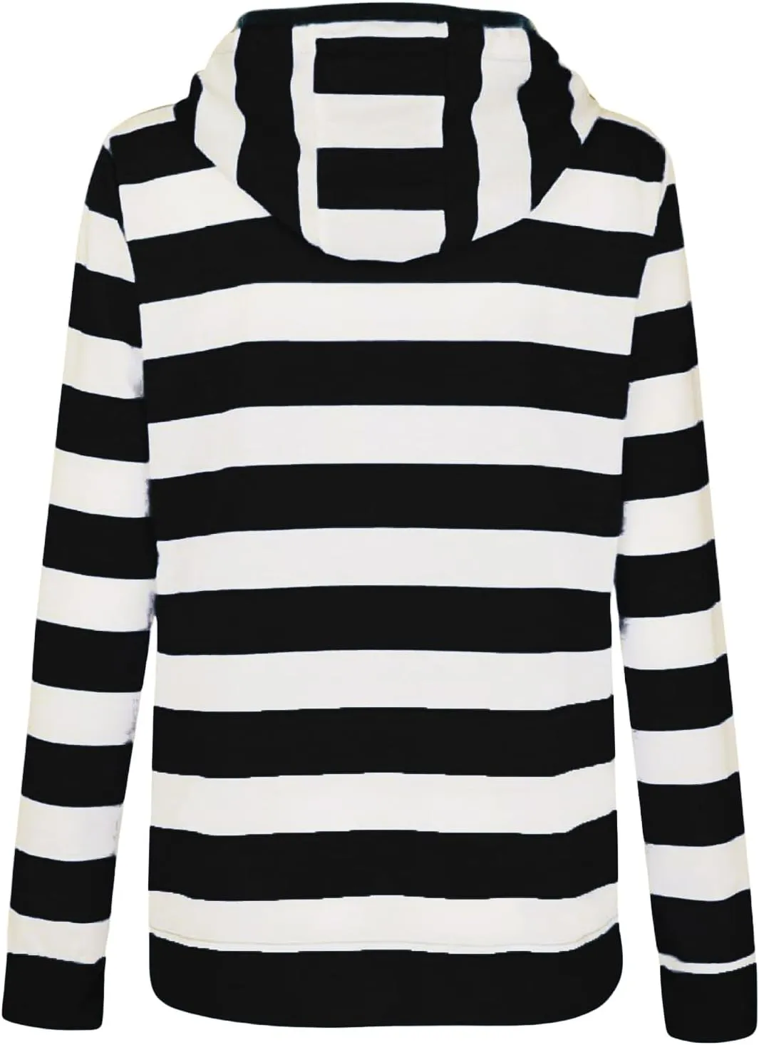 Womens Striped Hooded Jackets Zip Up Hoodie Casual Fashion Sweatshirts Long Sleeve Windproof Fall Winter New Tops