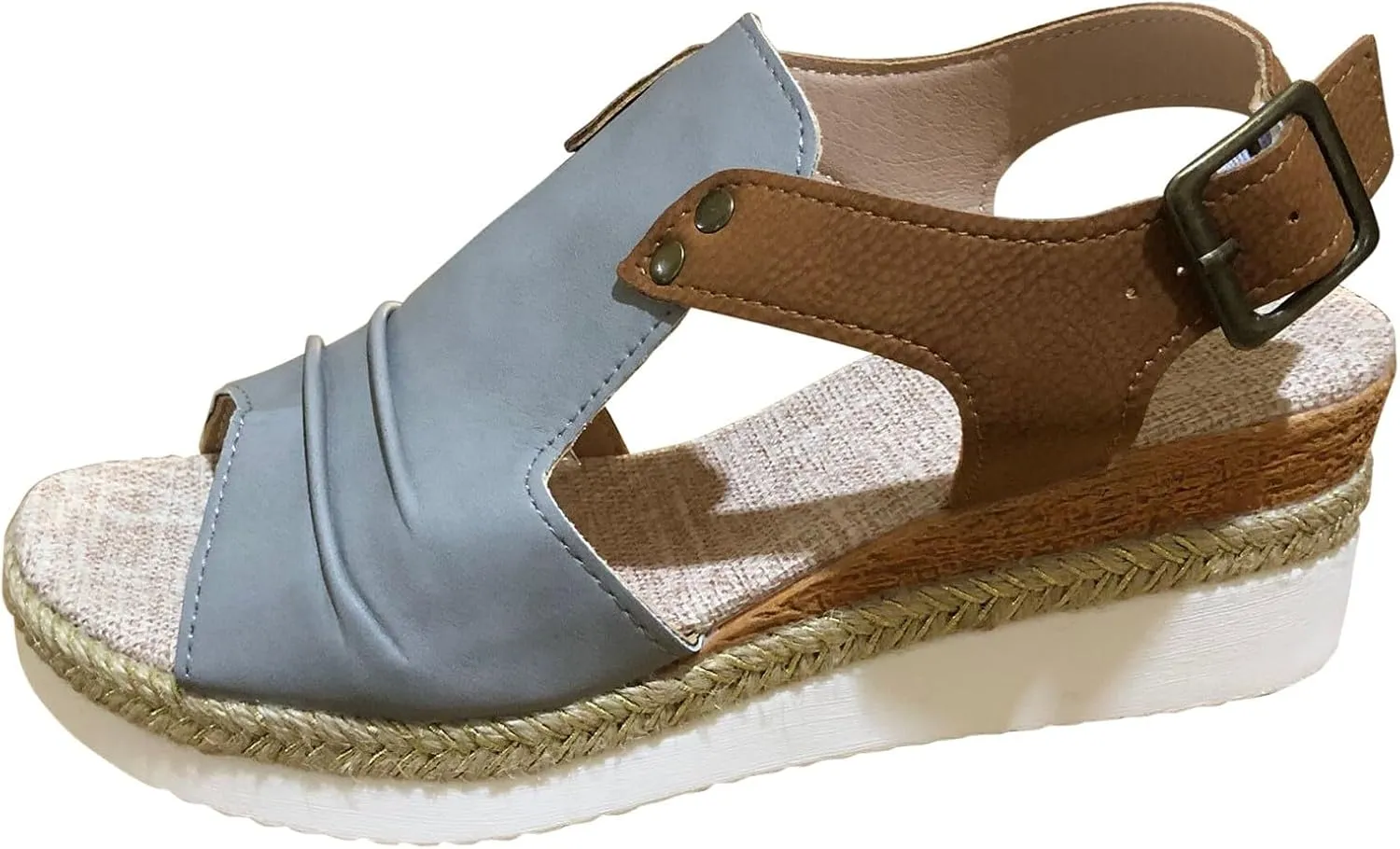 Womens Wedge Sandals Womens Sandals Beach Summer Outdoor Camping Walking Beach with Arch Support Casual Slip on Summer Wedge Shoes and Wedges