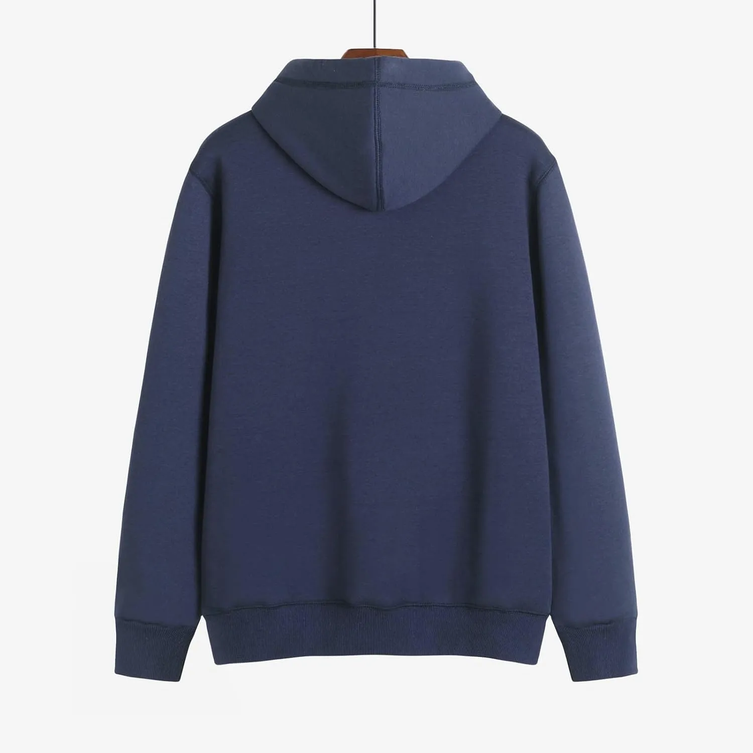 Ymosrh Men's Sweatshirts Casual Zip Up Hoodie Drawstring Long Sleeve Fleece Lined Hooded Sweatshirt, M-4XL