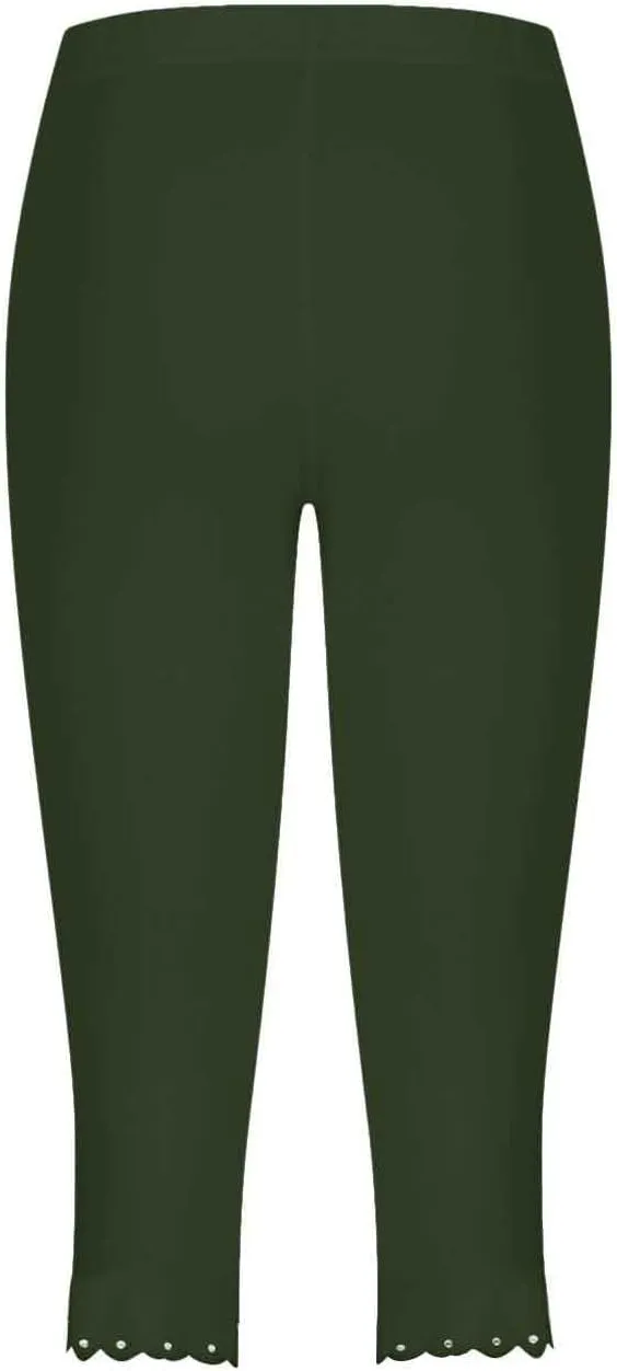 Yoga Leggings for Women Cropped Trousers High Waist Capri Pants Summer Elastic Slim Solid 3/4 Length Stretch Trouser