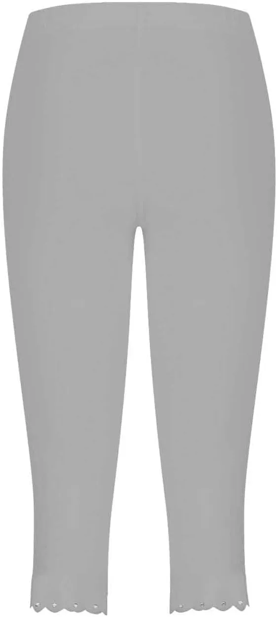 Yoga Leggings for Women Cropped Trousers High Waist Capri Pants Summer Elastic Slim Solid 3/4 Length Stretch Trouser
